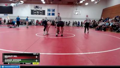 Elite 285 lbs Champ. Round 2 - Garner Simmons, Wisconsin-Whitewater vs Bradley Hill, Iowa