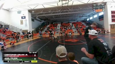 63-67 lbs 1st Place Match - Aksel Polson, Thermopolis Wrestling Club vs Christopher LeBlanc Jr., Powell Wrestling Club