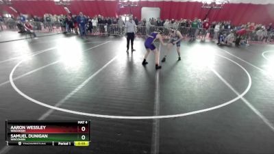 136 lbs Quarterfinal - Aaron Wessley, Wisconsin vs Samuel Dunigan, Wisconsin