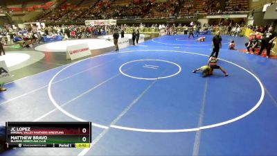 71 lbs Champ. Round 1 - Matthew Bravo, Blazers Wrestling Club vs Jc Lopez, Imperial Valley Panthers Wrestling