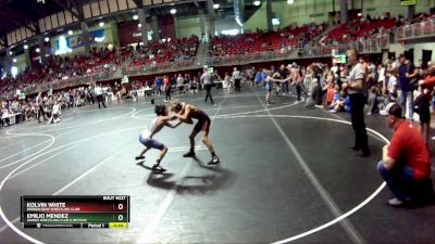 80 lbs Champ. Round 1 - Kolvin White, Broken Bow Wrestling Club vs Emilio Mendez, Hawks Wrestling Club (Lincoln)