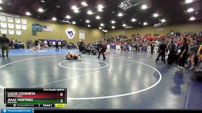 132 lbs 5th Place Match - Lucas Courneya, Beverly Hills vs Isaac Martinez, Bullard