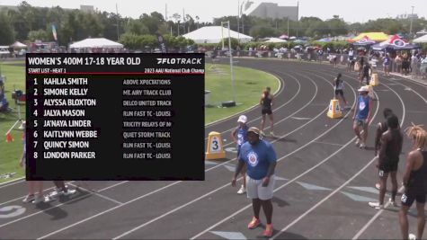 Youth Women's 400m, Finals 1 - Age 17-18