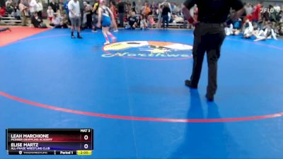 72-78 lbs Semifinal - Leah Marchione, Pioneer Grappling Academy vs Elise Martz, All-Phase Wrestling Club