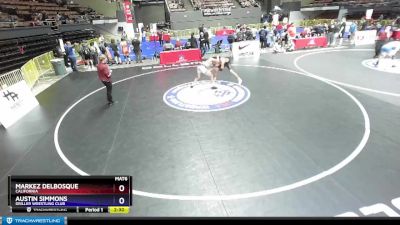 160 lbs Cons. Round 6 - Markez DelBosque, California vs Austin Simmons, Driller Wrestling Club