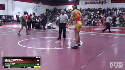 152 lbs Quarterfinal - Beau Mantanona, Palm Desert vs Isaiah Rea, Lakeside