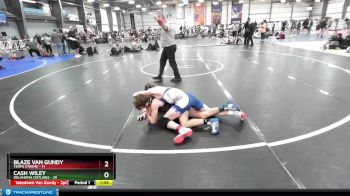 120 lbs Rd# 10- 4:00pm Saturday Final Pool - Blaze Van Gundy, Terps Xtreme vs Cash Wiley, Oklahoma Outlaws
