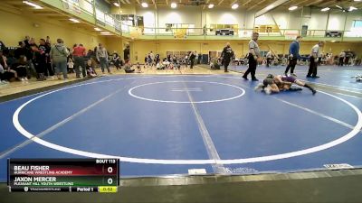 60 lbs Semifinal - Jaxon Mercer, Pleasant Hill Youth Wrestling vs Beau Fisher, Hurricane Wrestling Academy