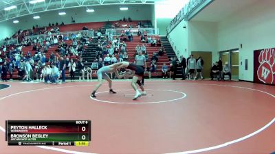 113 lbs Round 1 - Bronson Begley, Archbishop Alter vs Peyton Halleck, Wadsworth