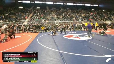 85 lbs Quarterfinal - Kael Anderson, Glenrock Wrestling Club vs Zeus Granberry, Cowboy Kids Wrestling Club