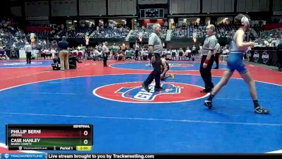 2A-132 lbs Semifinal - Phillip Berni, Jordan vs Case Hanley, Banks County