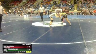 125 lbs Cons. Round 3 - Bryn Larson, Grand Forks vs Lucy Czarnowski, Fargo