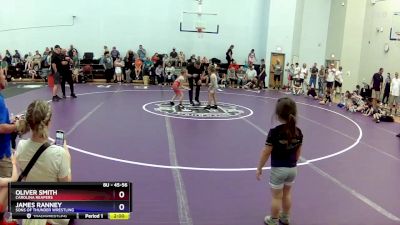 45-56 lbs Semifinal - James Ranney, Sons Of Thunder Wrestling vs Oliver Smith, Carolina Reapers