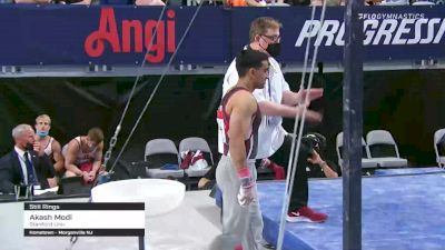 Akash Modi - Still Rings, Stanford Univ - 2021 US Championships Senior Competition International Broadcast