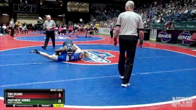 4A-165 lbs Semifinal - Tim Dunn, Troup vs Mathew Gibbs, West Laurens