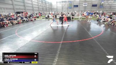 106 lbs Round 1 (16 Team) - Axel Ritchie, Tennessee vs Cole Cichocki, Michigan Red