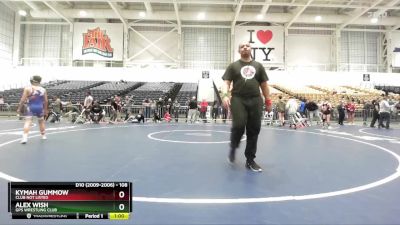 108 lbs Cons. Round 5 - Alex Wish, GPS Wrestling Club vs Kymah Gummow, Club Not Listed