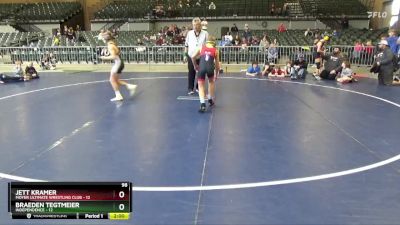 98 lbs Round 2 (4 Team) - Braeden Tegtmeier, Independence vs Jett Kramer, Moyer Ultimate Wrestling Club