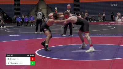 165 lbs Round Of 16 - Blaine Bergey, Princeton vs Gunner Filipowicz, Army West Point