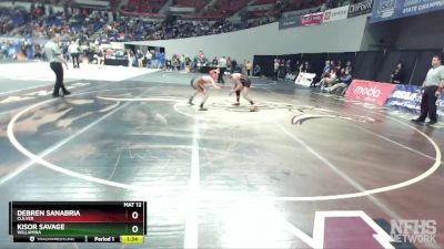 2A/1A-113 Quarterfinal - Kisor Savage, Willamina vs Debren Sanabria, Culver