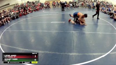 220 lbs Quarterfinals (8 Team) - Rodney Sabin, Utah vs Layne James, Team Arizona