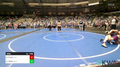 90 lbs Semifinal - Kanyon Fryar, Choctaw Ironman Youth Wrestling vs Henry Raile, Woodward Youth Wrestling