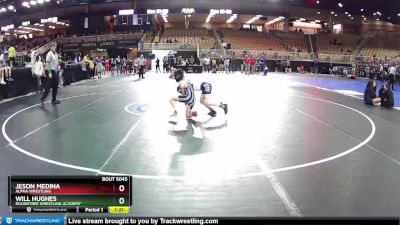 85 lbs Quarterfinal - Will Hughes, Roundtree Wrestling Academy vs Jeson Medina, Alpha Wrestling