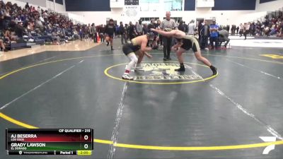 215 lbs Champ. Round 1 - Aj Beserra, Los Osos vs Grady Lawson, El Dorado