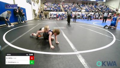 52 lbs Rr Rnd 5 - Beckett Mills, Team Tulsa Wrestling Club vs Teagan Eichhorn, Vinita Kids Wrestling