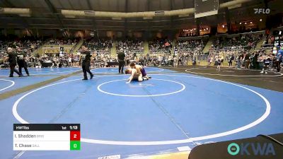 Quarterfinal - Izaiah Shadden, Bristow Youth Wrestling vs Tukker Chase, Sallisaw Takedown Club