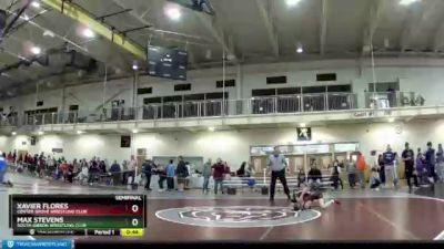 92 lbs Semifinal - Max Stevens, South Gibson Wrestling Club vs Xavier Flores, Center Grove Wrestling Club