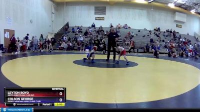 49 lbs Semifinal - Leyton Boyd, Delta Wrestling Club Inc. vs Colson George, Perry Meridian Wrestling Club