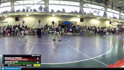 97 lbs Champ. Round 3 - Nicholas Freeze, Midwest Regional Training Center vs Griffin Kline, East Noble TUF