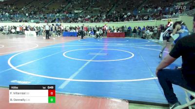 110 lbs Consi Of 16 #2 - Fabian Villarreal, Duncan Demons vs Brody Donnelly, Elgin Wrestling