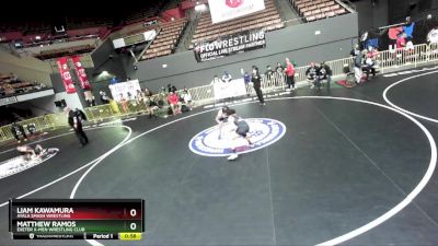 119 lbs Cons. Round 3 - Matthew Ramos, Exeter X-Men Wrestling Club vs Liam Kawamura, Ayala Smash Wrestling