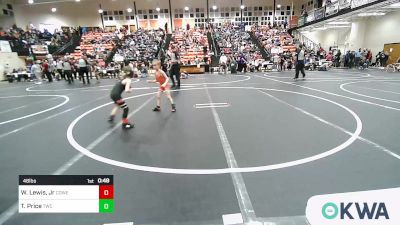 46 lbs Consolation - Willie Lewis, Jr, Coweta Tiger Wrestling vs Tristan Price, Tahlequah Wrestling Club