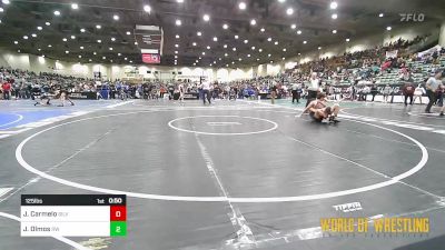 125 lbs Consi Of 64 #2 - Jaden Carmelo, Silver State Wrestling Academy vs Johnny Olmos, RedWave Wrestling