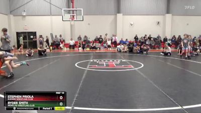 85 lbs Quarterfinal - Ryder Smith, Ironclad Wrestling Club vs Stephen Priola, Elevate Wrestling Club