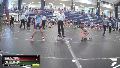 70 lbs Round 4 (8 Team) - Michael Dillon, West Coast Elite vs Kinsley Peters, Oklahoma Stealth