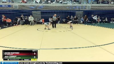 62/67 Quarterfinal - Jacob Martinez, TW Wrestling vs Jack Zobrist, Legacy Wrestling Academy