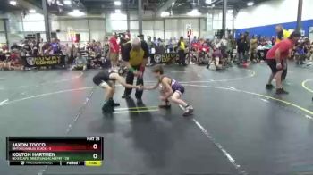 70 lbs Round 4 (6 Team) - Kolton Hartmen, No Escape Wrestling Academy vs Jaxon Tocco, Untouchables Black