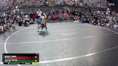 130 lbs Round 4 (6 Team) - Taitum Koyle, Utah vs Wyatt Crisp, Kentucky