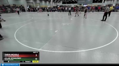 138 lbs Cons. Round 4 - Taryn Nichols, BullTrained Wrestling vs Kyler Schalesky, North Dakota