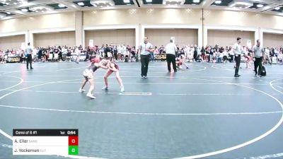 72 lbs Consi Of 8 #1 - Audrey Eller, Sanderson Wr Acd vs Justejah Yockeman, Elite WC Hawaii