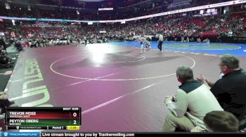 D1-132 lbs Champ. Round 1 - Peyton Oberg, Baraboo vs Trevor Moss, Waukesha West