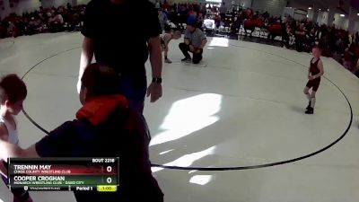 13 lbs Semifinal - Trennin May, Chase County Wrestling Club vs Cooper Croghan, Monarch Wrestling Club - David City