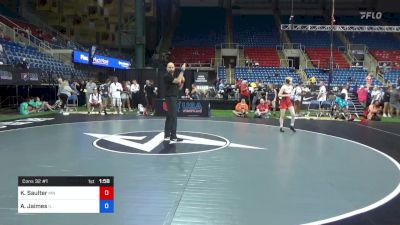 117 lbs Cons 32 #1 - Kamdyn Saulter, Minnesota vs Andrea Jaimes, Illinois