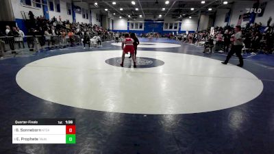 195 lbs Quarterfinal - Bennett Sonneborn, Natick vs Elijah Prophete, Taunton