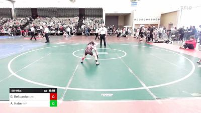 68-M lbs Quarterfinal - Gianni Belluardo, Cordoba Trained vs Avery Haber, Malvern Prep