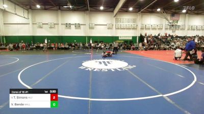 126 lbs Consi Of 16 #1 - Tyler Simons, Hilton vs Viktor Banda, Wallkill